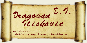 Dragovan Ilišković vizit kartica